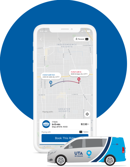 Get affordable, convenient, on-demand rides in Salt Lake City with UTA On Demand. Download now
