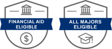 Financial Aid Eligible Badge and All Majors Eligible Badge