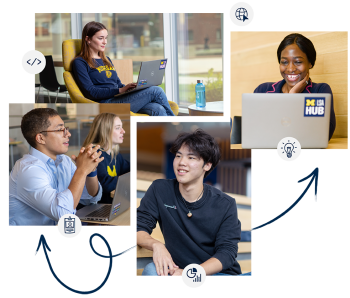 Collage of Students Learning - College Course
