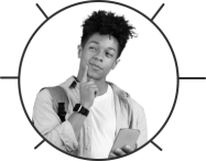 Student thinking about career choices image