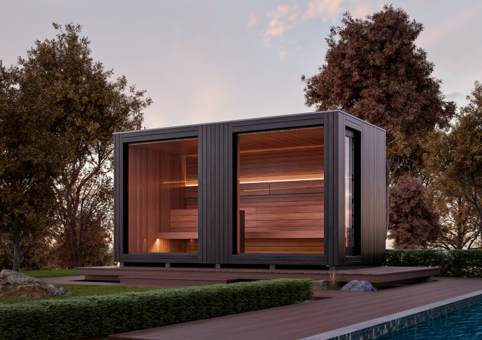 Exclusive natura outdoor sauna