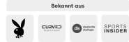 Bekannt aus Playboy, Curved, Deutsche Startups und Sports Insider