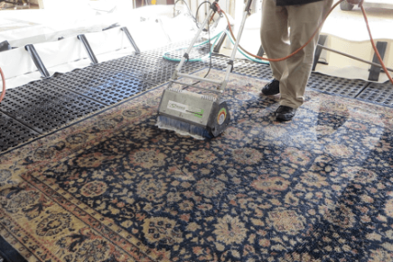 Cleaning a Dirty Rug
