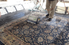 Cleaning a Dirty Rug