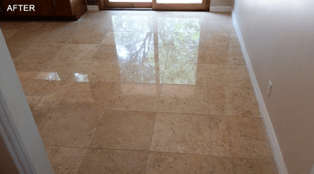 Limestone Floor - After