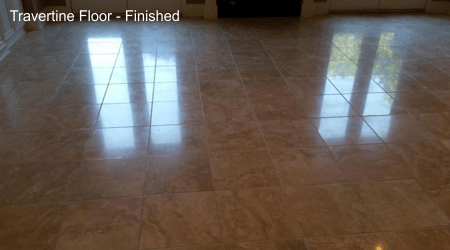 Travertine Floor - Finished