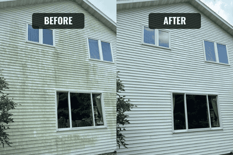 House Wash Before & After