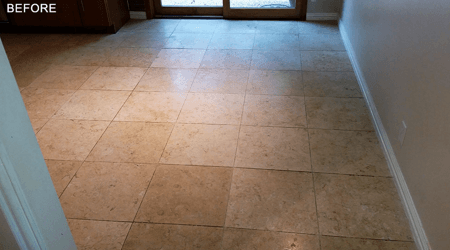 Limestone Floor - Before