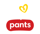 Pampers pants logo white