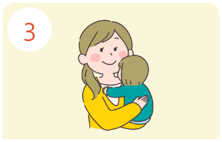 ママと赤ちゃんのイラスト