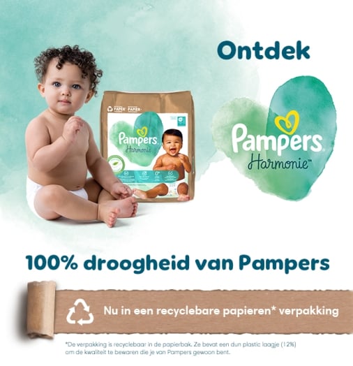 Ontdek 100% droogheid van Pampers