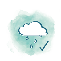 icon rainy cloud