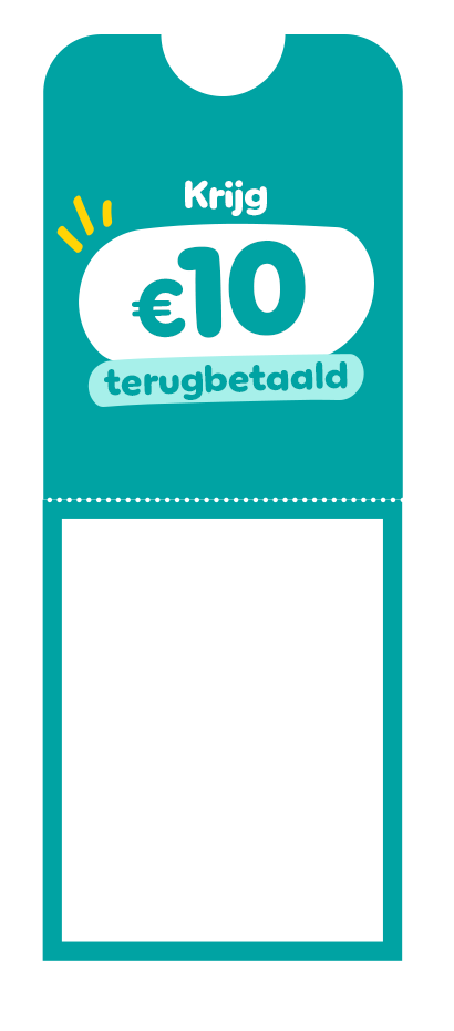 Krijg €10 terugbetaald