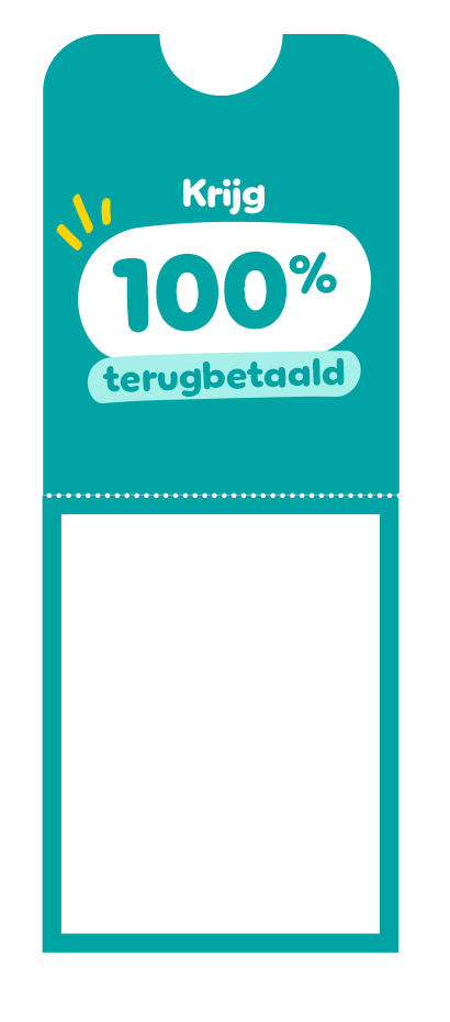 Krijg 100% terugbetaald