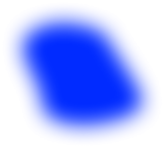 Blue glow behind Artist