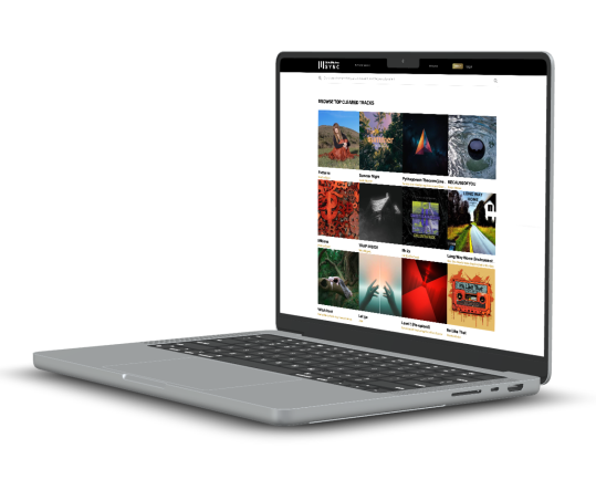 UM Sync Catalog playlist UI on a Macbook proa