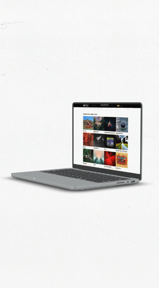 UnitedMasters SYNC Catalog on a Macbook Pro laptop