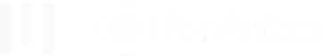 White Spotify for Artists and UnitedMasters Logo