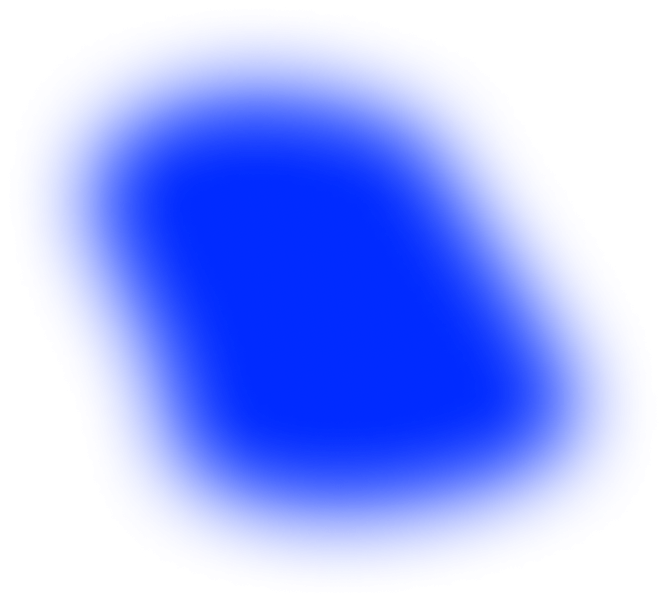 Blue glow behind Artist