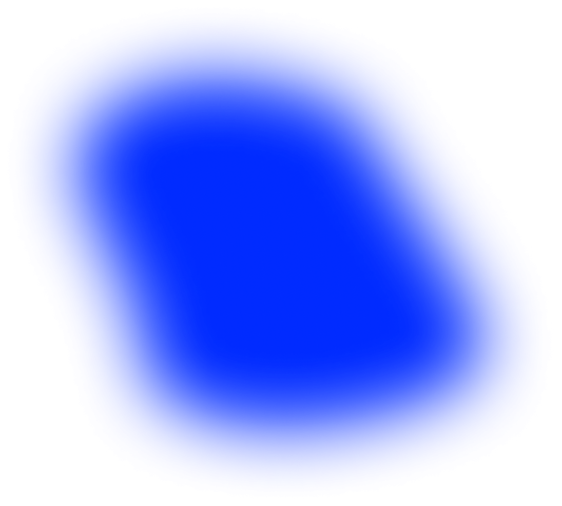 Blue glow behind Artist