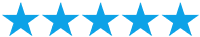 5 blue stars
