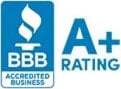 BBB Accredited Business A+ Rating logo