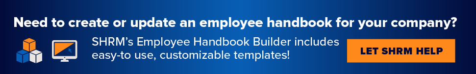 SHRM Seminars - Employee Handbook Builder house ad