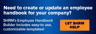 SHRM Seminars - Employee Handbook Builder house ad (mobile)