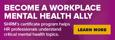SHRM Seminars - Workplace Mental Health Ally Certificate house ad (mobile)