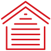 siding lines on house icon