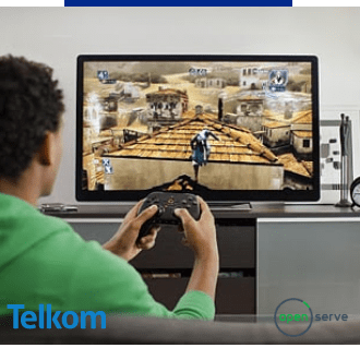 A gamer streaming over his high-speed internet connection