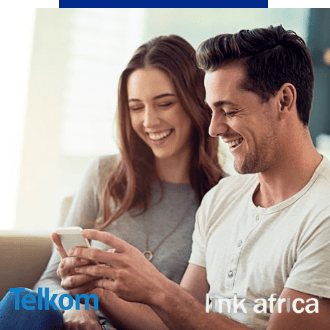 A couple streaming their favourite comedy show