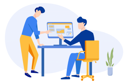 Integrating third-party apps for Zoho Software Illustration