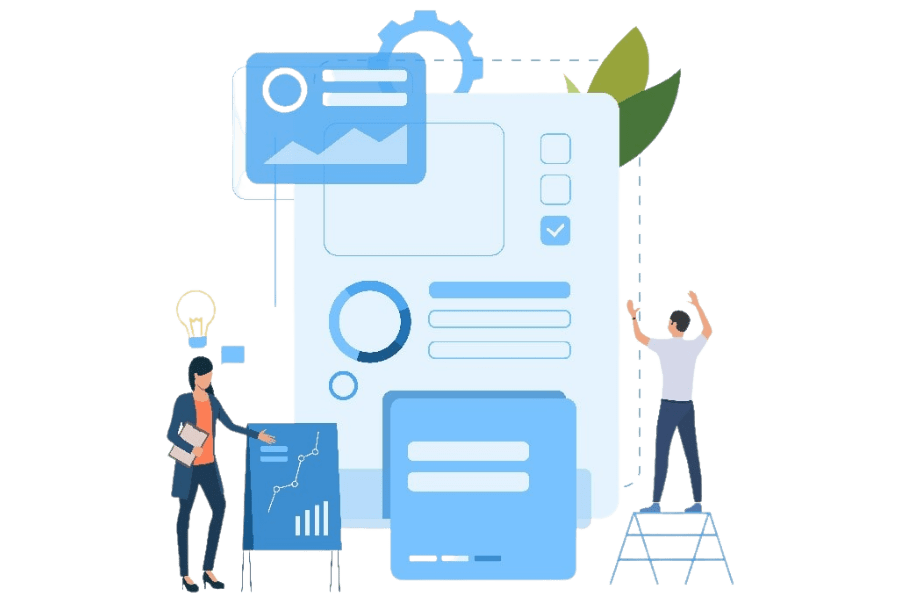 Illustration of Zoho Experts Mapping & Analysing Business Processes 