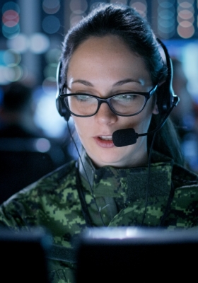 Secure sattellite communication soldier