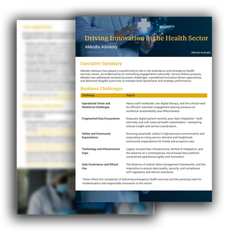 Driving Innovation in the Health Sector