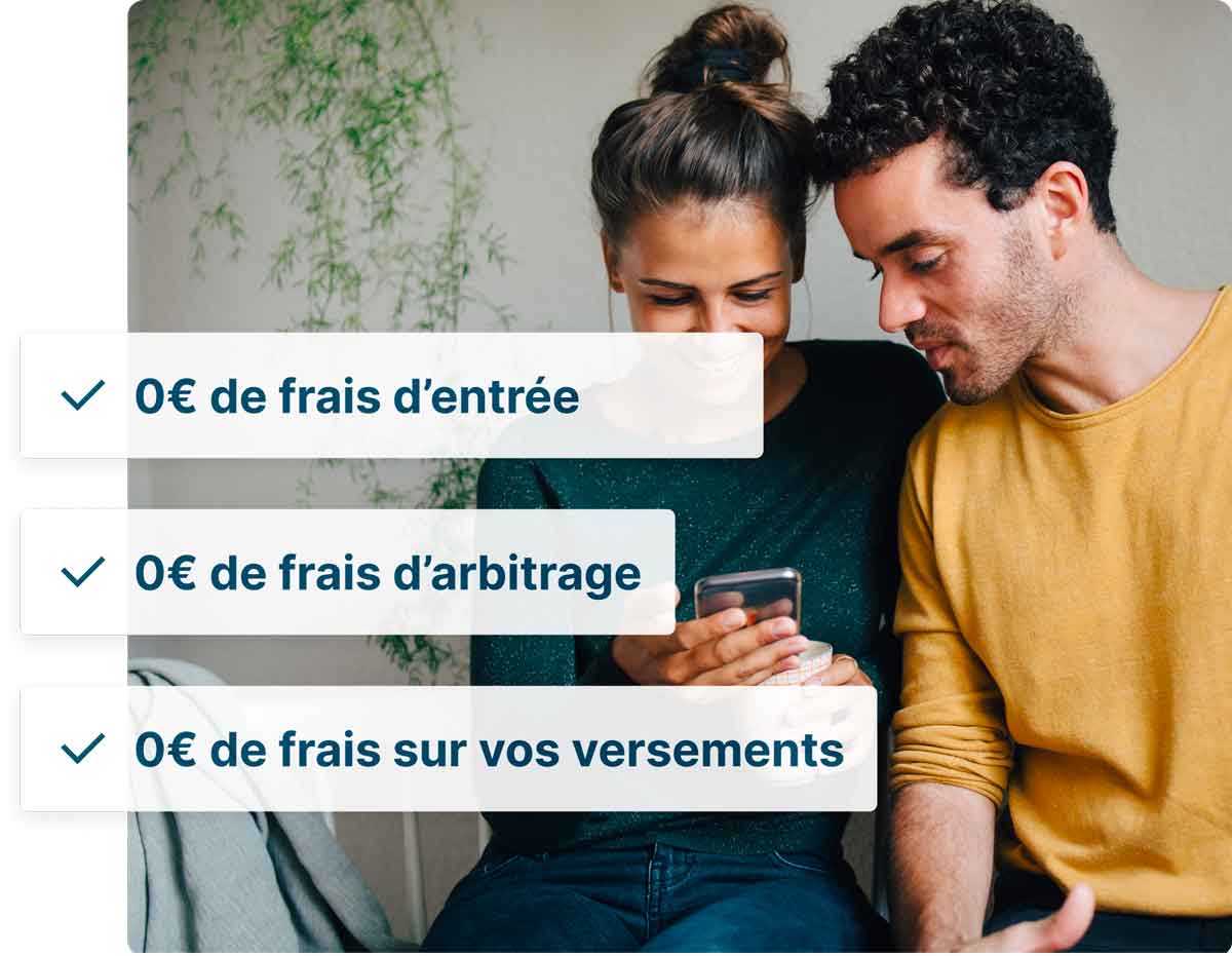 Couple heureux car 0 frais assurance vie