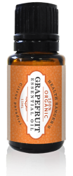Grapefruit essential oil bottle