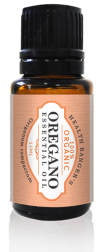 Oregano essential oil bottle