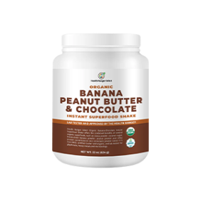 Organic Banana Peanut Butter and Chocolate Instant Superfood Shake