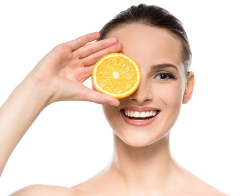 Woman Citrus Vitamin C