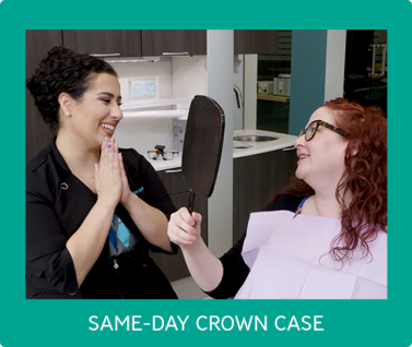 Same-day crown case
