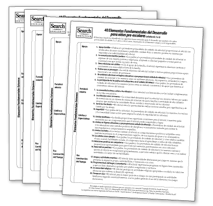 Free Download: 40 Developmental Assets© in English and Spanish
