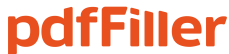 pdfFiller logo and homepage