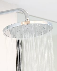 Shower with high water pressure