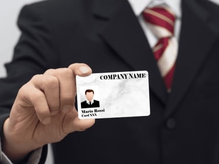 badge per ingresso azienda personalizzato