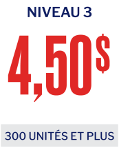 Booking Level 3 | $4 per tire | 250+ units