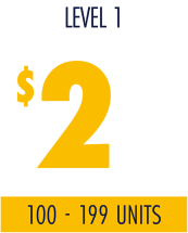 Booking Level 1 | $2 per tire | 48 - 99 units