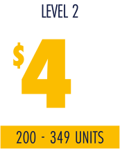 Booking Level 2 | $3 per tire | 100 - 249 units