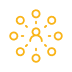 Person with circles around them